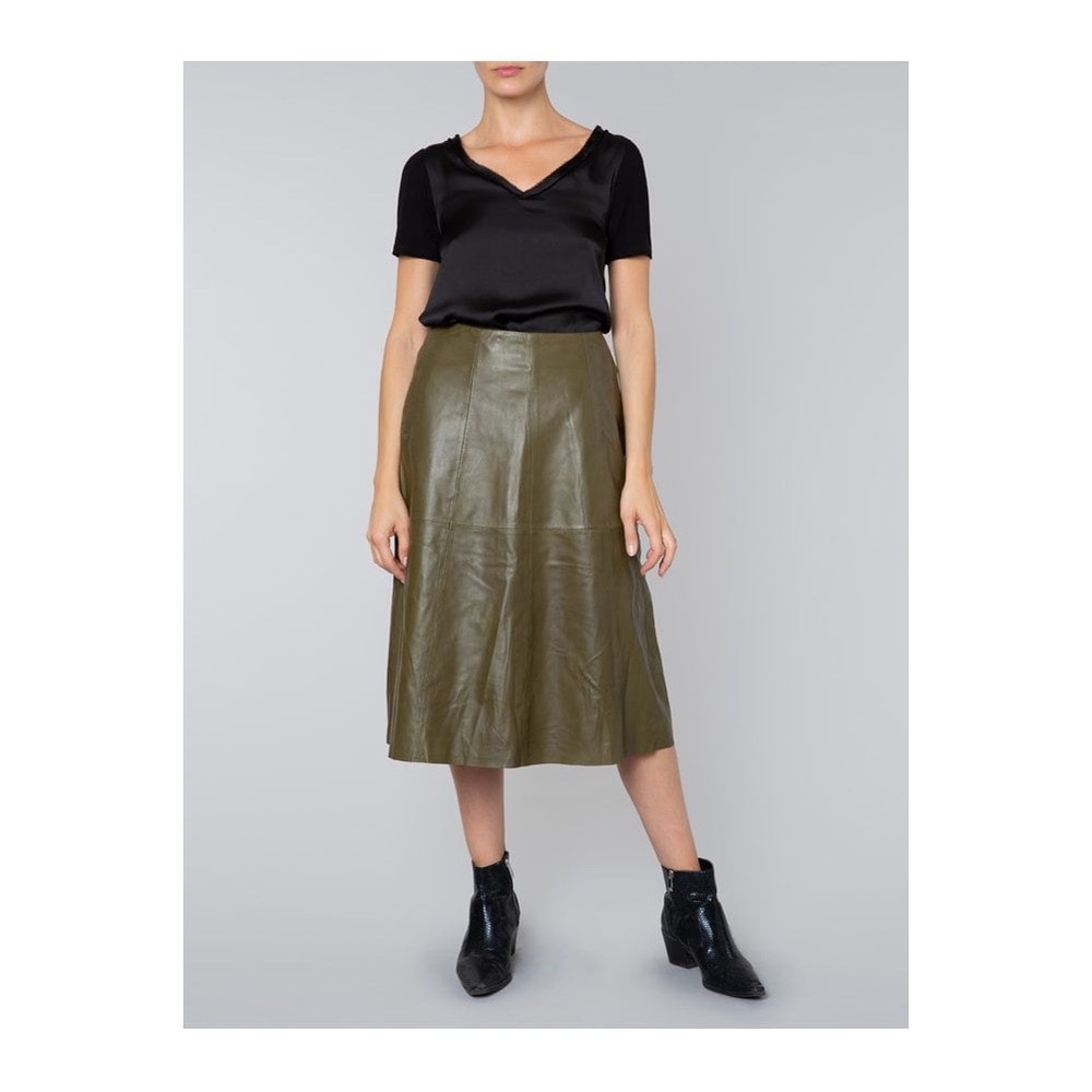 Muubaa Ashling Midi Skirt Leather